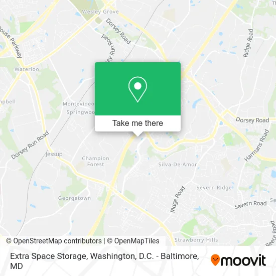 Extra Space Storage map