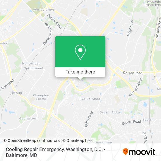 Cooling Repair Emergency map