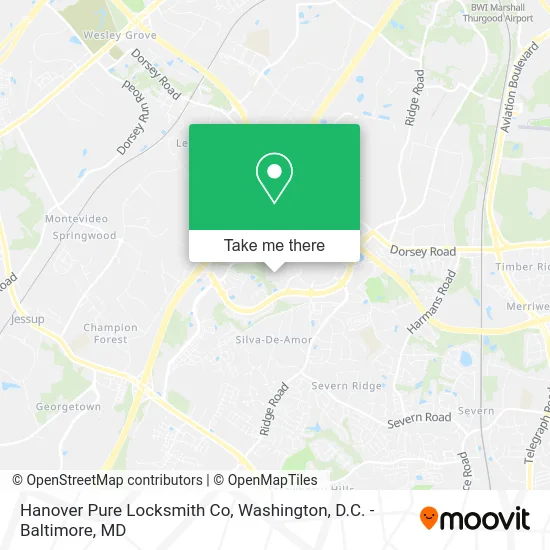 Hanover Pure Locksmith Co map