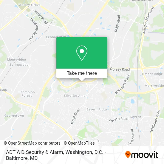 ADT A D Security & Alarm map