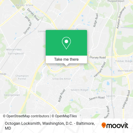 Octogan Locksmith map