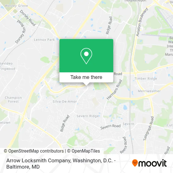 Arrow Locksmith Company map