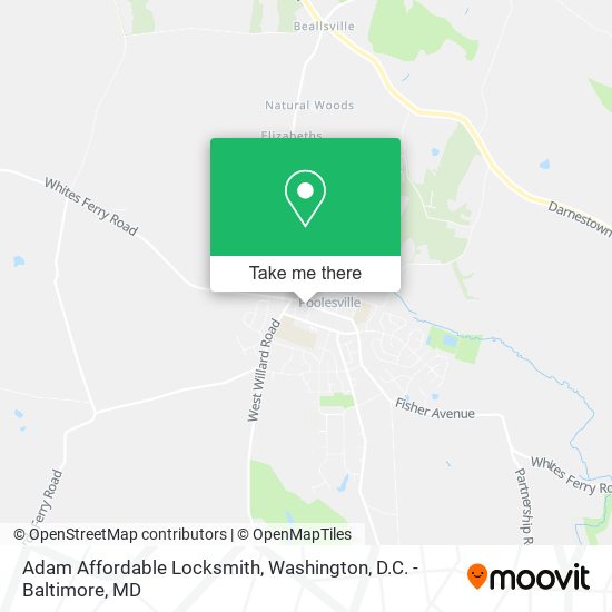 Mapa de Adam Affordable Locksmith