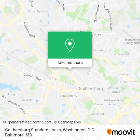 Gaithersburg Standard Locks map