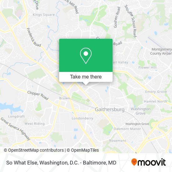 So What Else map
