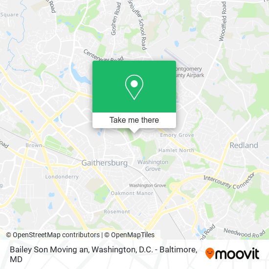 Mapa de Bailey Son Moving an
