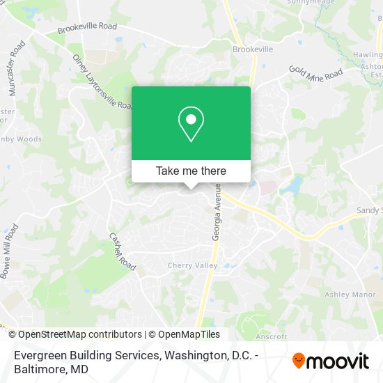 Evergreen Building Services map