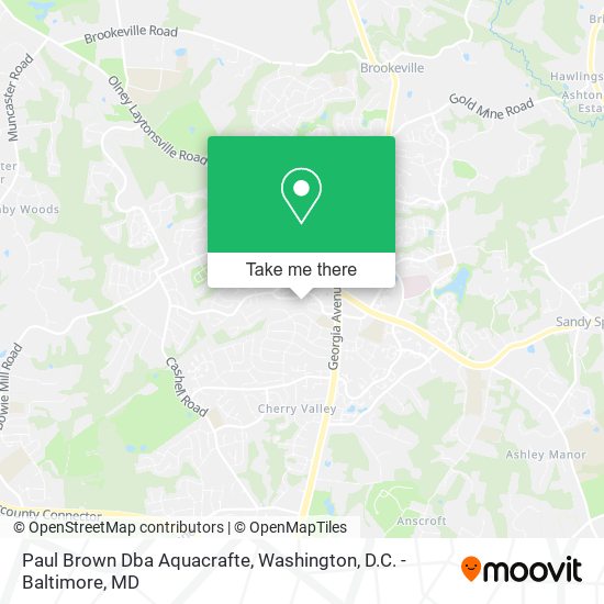 Mapa de Paul Brown Dba Aquacrafte