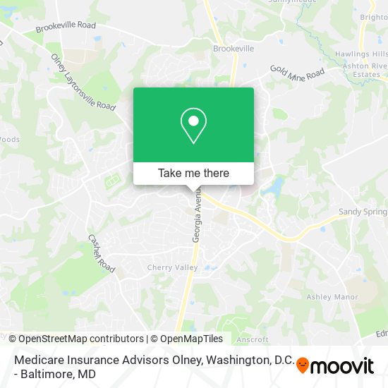Mapa de Medicare Insurance Advisors Olney