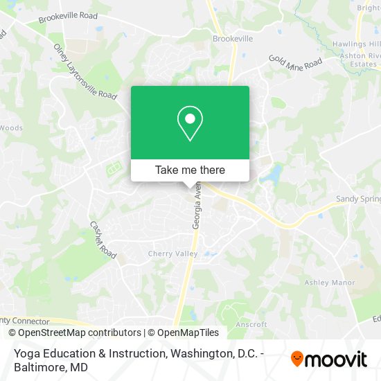 Mapa de Yoga Education & Instruction