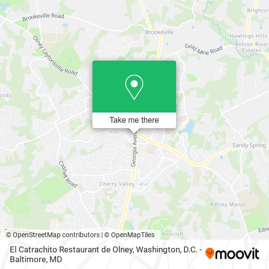 Mapa de El Catrachito Restaurant de Olney