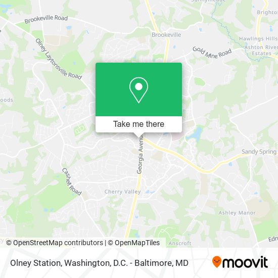 Mapa de Olney Station