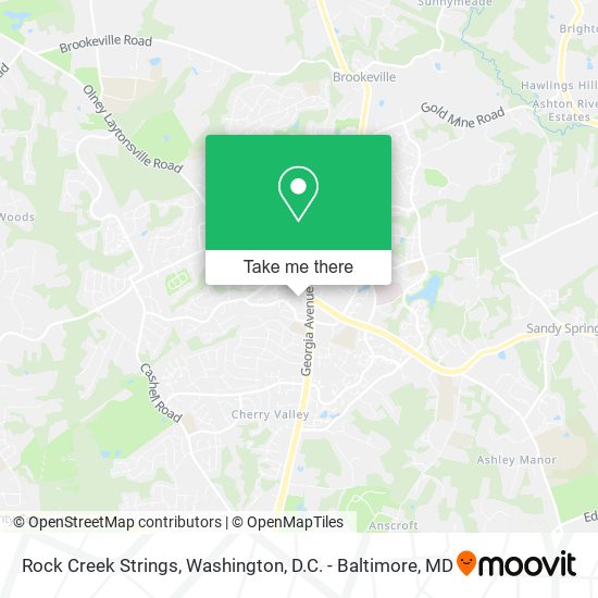 Rock Creek Strings map
