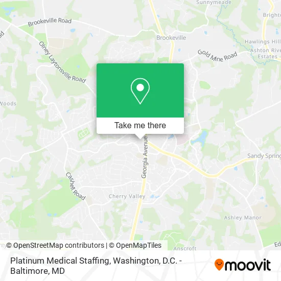 Mapa de Platinum Medical Staffing