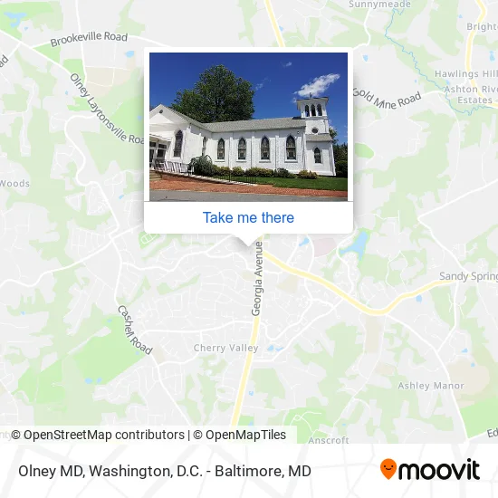 Olney MD map