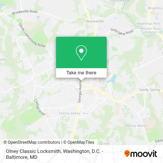 Olney Classic Locksmith map