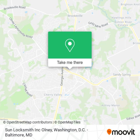 Sun Locksmith Inc Olney map