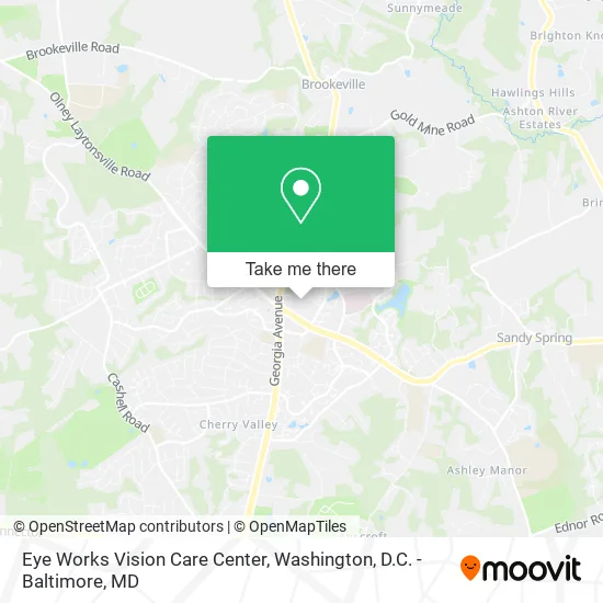Mapa de Eye Works Vision Care Center
