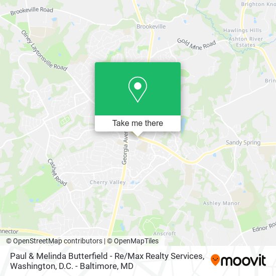 Paul & Melinda Butterfield - Re / Max Realty Services map