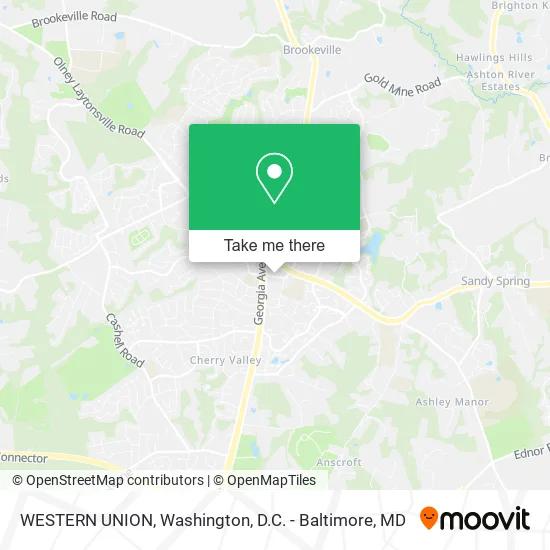 Mapa de WESTERN UNION