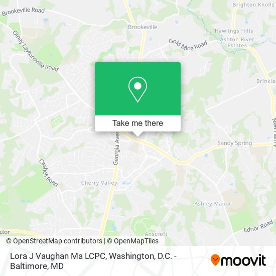 Mapa de Lora J Vaughan Ma LCPC