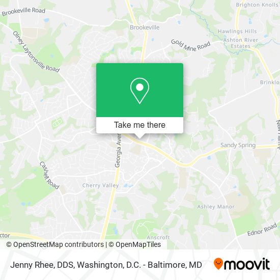 Jenny Rhee, DDS map