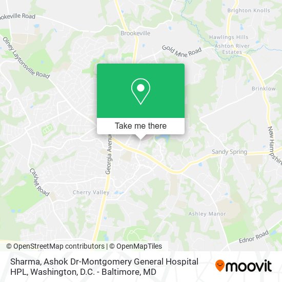 Sharma, Ashok Dr-Montgomery General Hospital HPL map