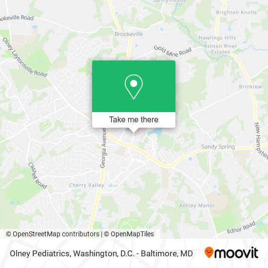 Mapa de Olney Pediatrics