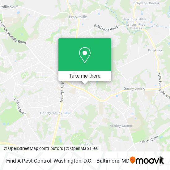 Mapa de Find A Pest Control