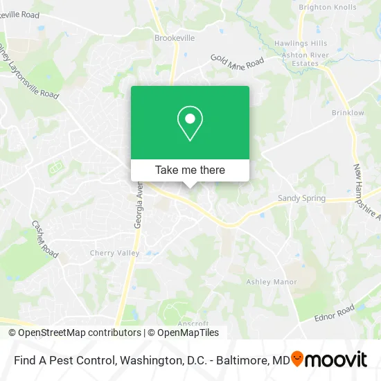Mapa de Find A Pest Control