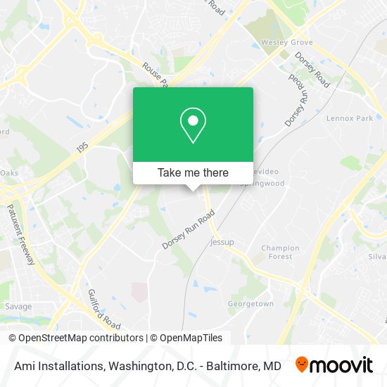 Ami Installations map