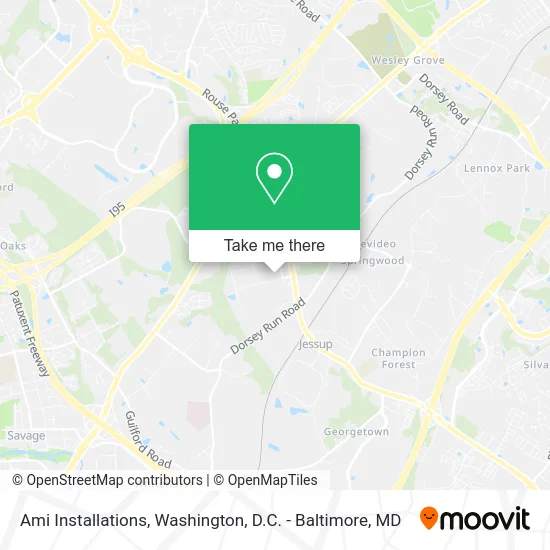 Ami Installations map