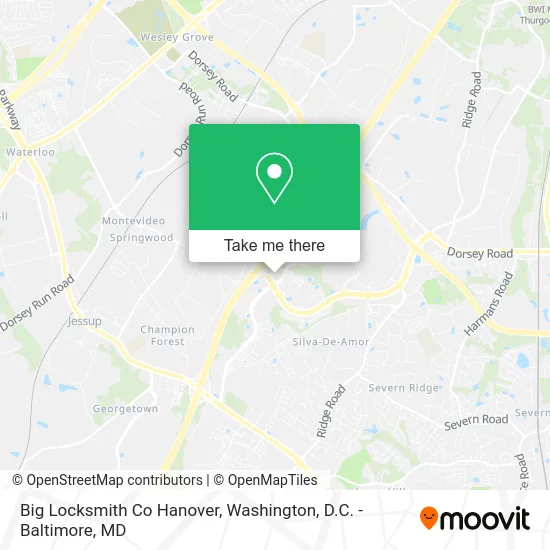 Big Locksmith Co Hanover map