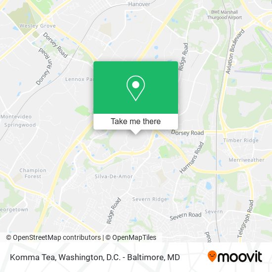 Komma Tea map