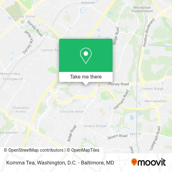 Komma Tea map