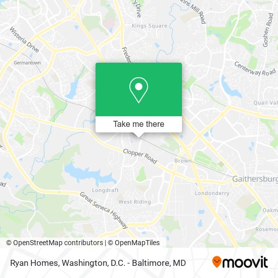 Mapa de Ryan Homes