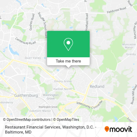 Restaurant Financial Services map
