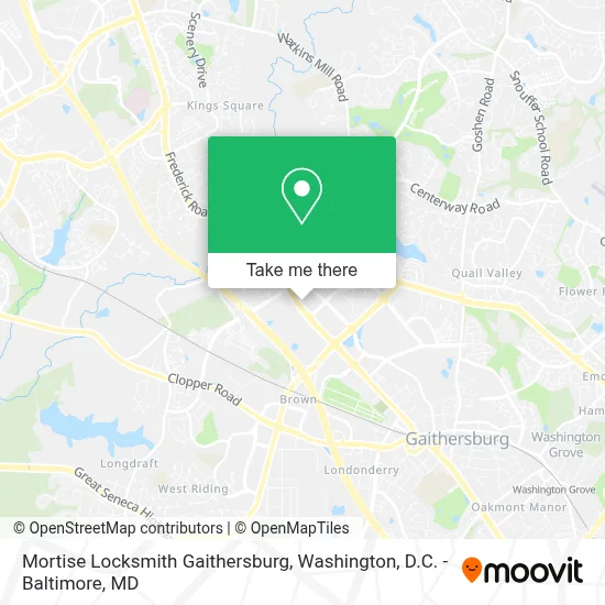 Mortise Locksmith Gaithersburg map