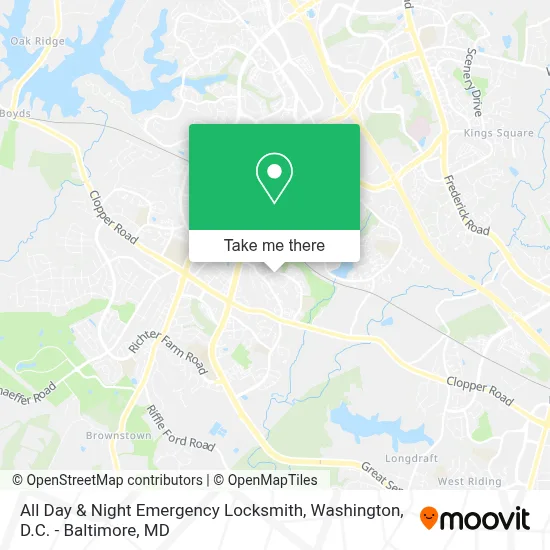 All Day & Night Emergency Locksmith map