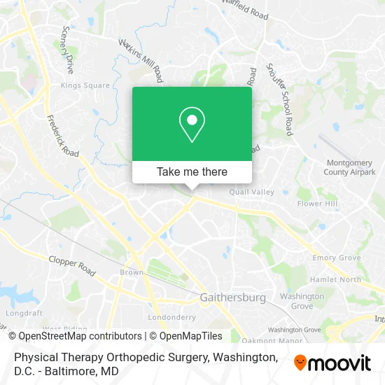 Physical Therapy Orthopedic Surgery map