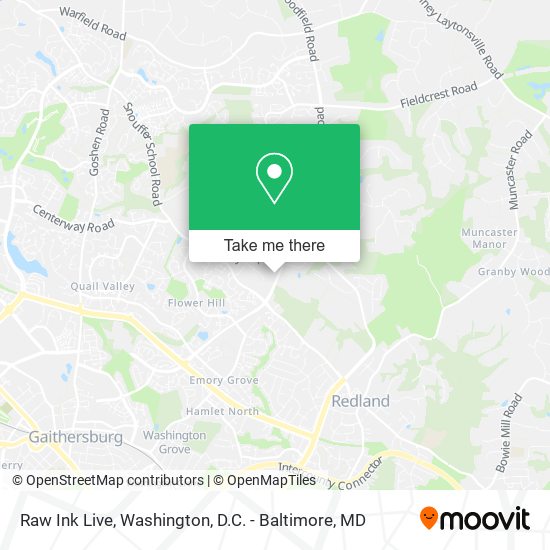Raw Ink Live map