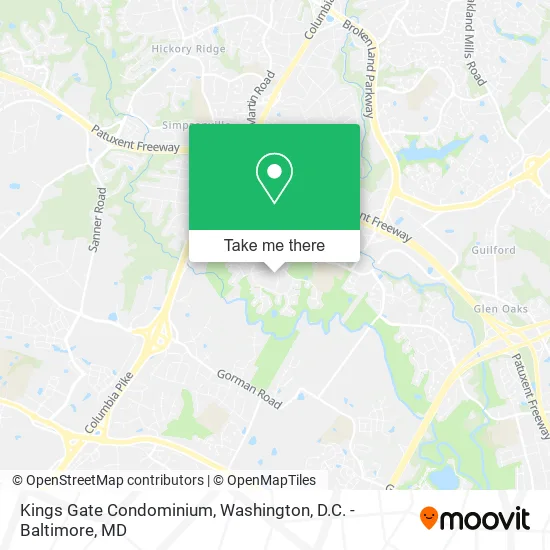 Mapa de Kings Gate Condominium