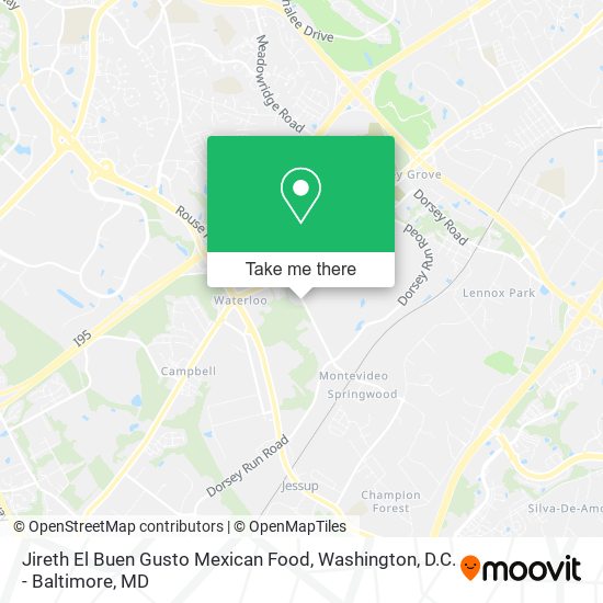 Jireth El Buen Gusto Mexican Food map