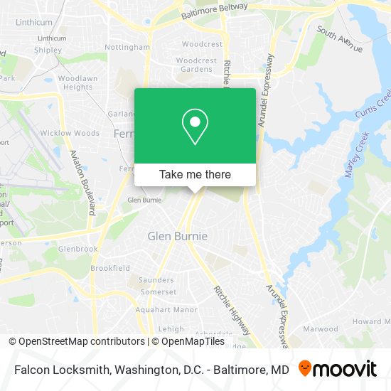 Falcon Locksmith map