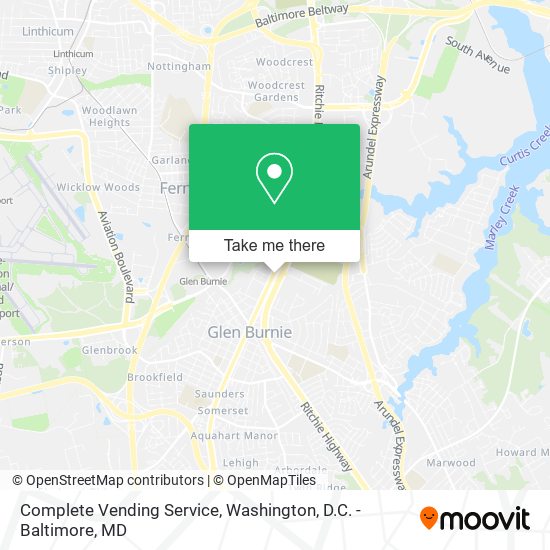 Complete Vending Service map