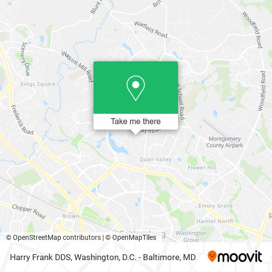 Harry Frank DDS map