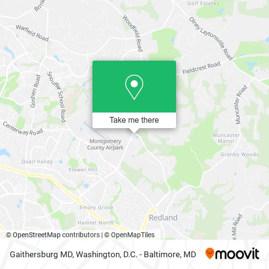 Mapa de Gaithersburg MD
