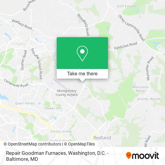 Mapa de Repair Goodman Furnaces