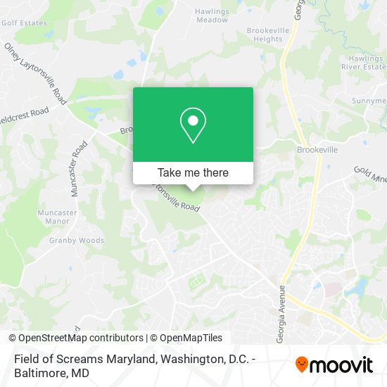 Field of Screams Maryland map