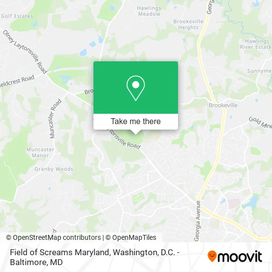 Mapa de Field of Screams Maryland